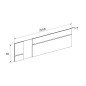Dormitorio Cabra cabecero Leds