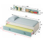 Cama nido con estante de pared Morón