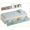 Cama Nido con estante Morón