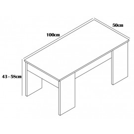 Mesa centro elevable Lara