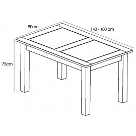 Comedor de madera maciza estilo rústico