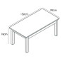 Mesa comedor fija madera maciza Mesa comedor fija madera maciza