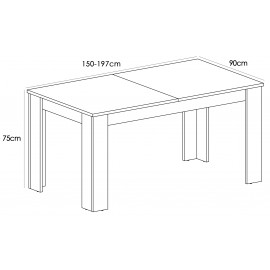 Mesa extensible Lena