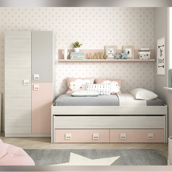 Dormitorio juvenil Rosa