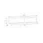 Estante de pared con forma de L modelo Suprie