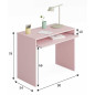 Mesa de estudio modelo Kids, de cuatro colores disponibles