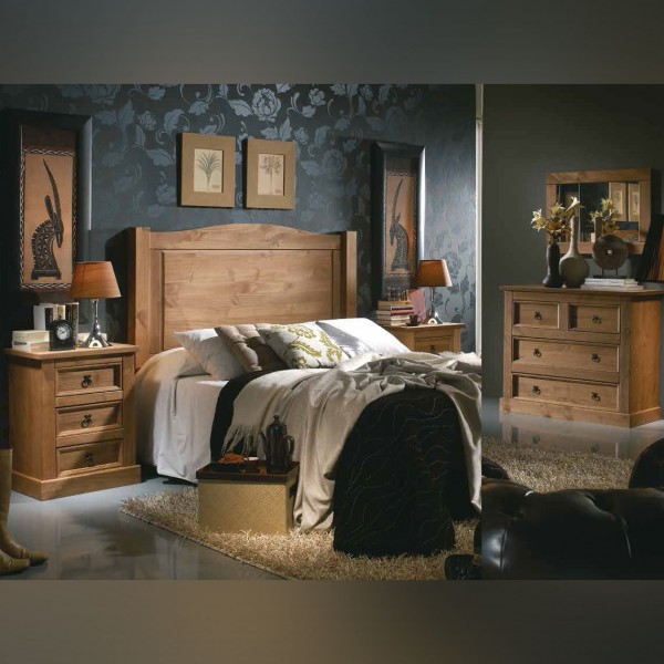 Habitación matrimonio de madera maciza a tu alcance