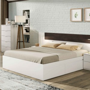 Cama Bed 4 cajones blanco artik