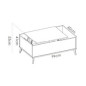 Mesa de centro elevable Ness