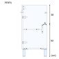 Conjunto baño modelo Essens compuesto por mueble y espejo