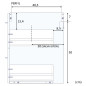 Conjunto baño modelo Noa compuesto por mueble y espejo