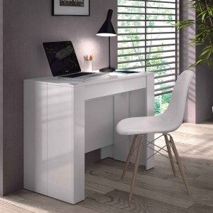 Consola modelo funzionale, se extiende de 51cm a 237cm, color blanco