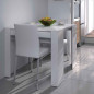 Consola modelo funzionale, se extiende de 51cm a 237cm, color blanco