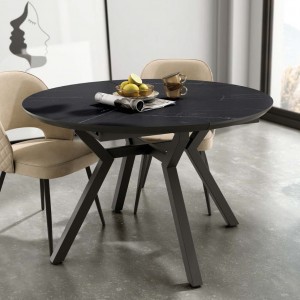 Mesa comedor extensible cantábrica, ocho colores a escoger. 120-160cm.