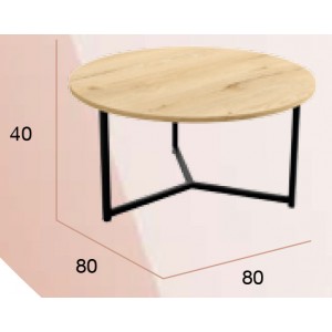 Mesa de centro modelo Pacífico. Mide 80cm de ancho.
