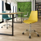 Silla de oficina con ruedas. Estructura de polipropileno. 4 colores.