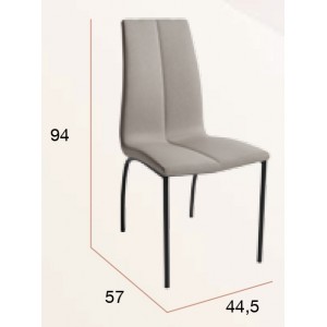 Juego de cuatro sillas modelo Zagreb.3 colores crema, marengo o perla.
