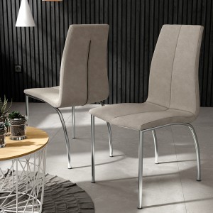 Juego de cuatro sillas modelo Zagreb.3 colores crema, marengo o perla.