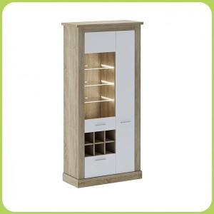 Vitrina Alta Leds Chellén Cambria-Blanco