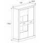 Salón chellén de 305cm de color cambria-blanco Salón chellén de 305cm de color cambria-blanco