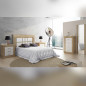 Dormitorio chellén de color cambria blanco 12