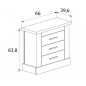 Dormitorio chellén de color cambria blanco 12