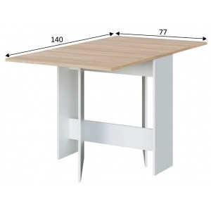 Mesa abatible de cocina modelo Volare