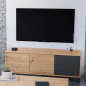 Bajo tv Urban Plus roble-gris