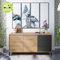 Aparador Urban Plus roble-gris