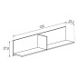 ESTANTE L 120 CM. DONALD ESTANTE L 120 CM. DONALD