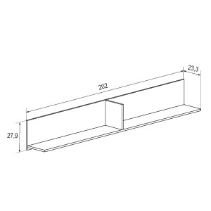 ESTANTE L 202 CM. DONALD