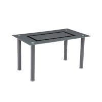 Mesa comedor tapa cristal Axiss