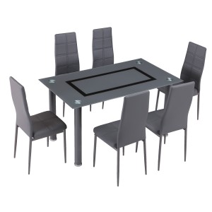 Conjunto mesa y 6 sillas Axiss