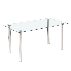 Conjunto mesa cristal y 6 sillas modelo Avatar
