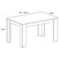 Conjunto mesa Corfu blanca + 4 sillas beig