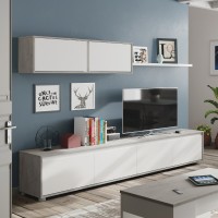 Salón Home cemento - blanco