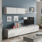 Salón Home cemento - blanco
