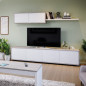 Salón Home cemento - blanco