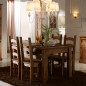 Mesa extensible de madera maciza Mesa extensible de madera maciza