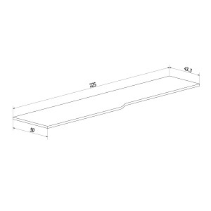 Tapa forma 225cm. Donald
