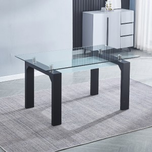 Mesa cristal Sensei negra