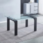 Mesa cristal Sensei negra