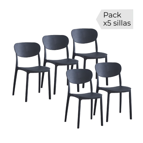 Juego de 5 sillas Videl