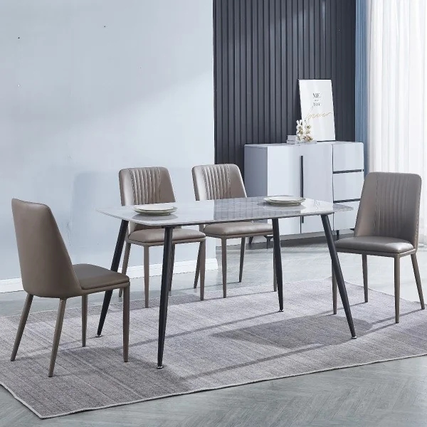 Conjunto mesa Sander + 4 sillas Rowena Conjunto mesa Sander + 4 sillas Rowena