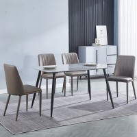 Conjunto mesa Sander + 4 sillas Rowena