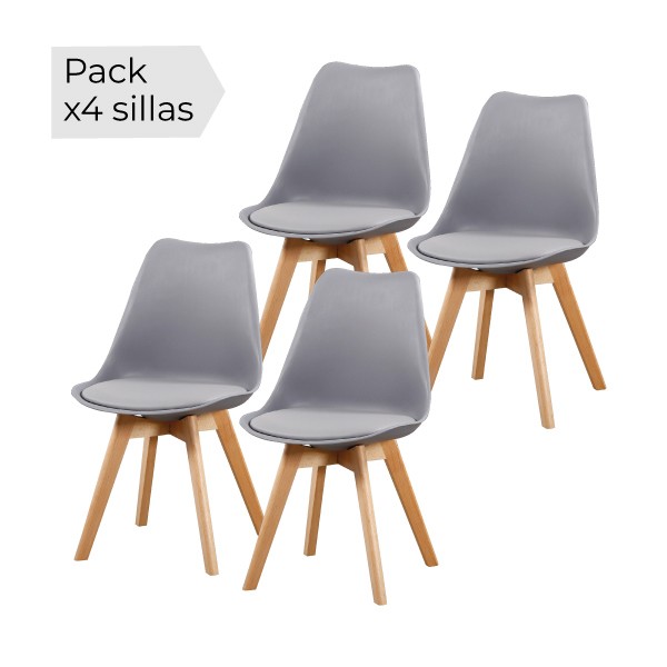 Juego de 4 sillas Fina Juego de 4 sillas Fina