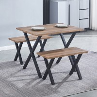 Conjunto mesa + 2 taburetes Videl
