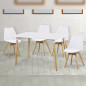 Conjunto mesa Dinamarca + 4 sillas Fina