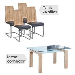 Conjunto mesa y sillas Sensei.