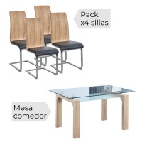 Conjunto mesa y sillas Sensei.